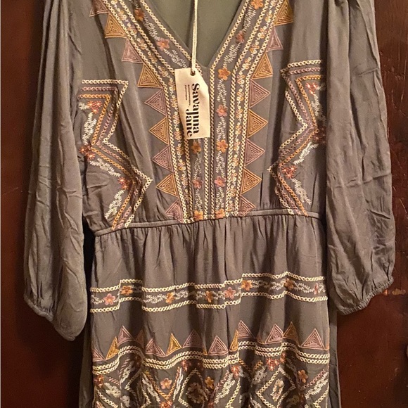 Cute boho dress ordered from Livy and Kate in Texas. Olive green. - Picture 4 of 5